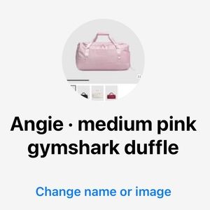 Angie gymshark duffle bag